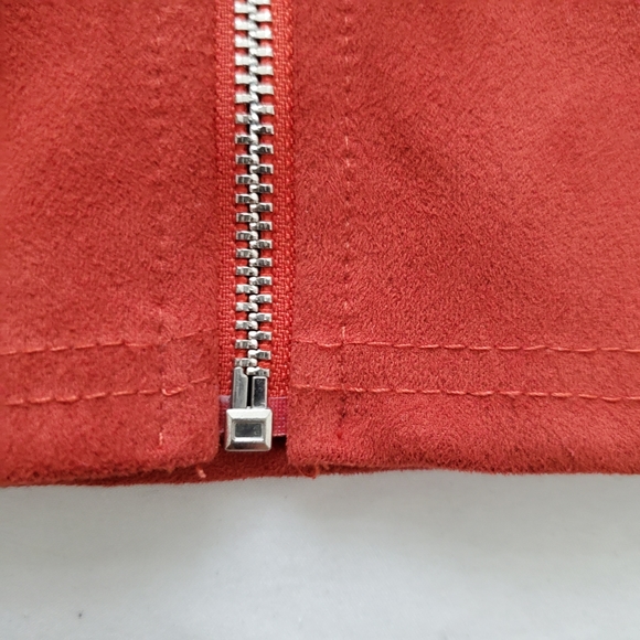 ANGEL BIBA Rusty orange faux suede bodycon - Picture 10 of 12